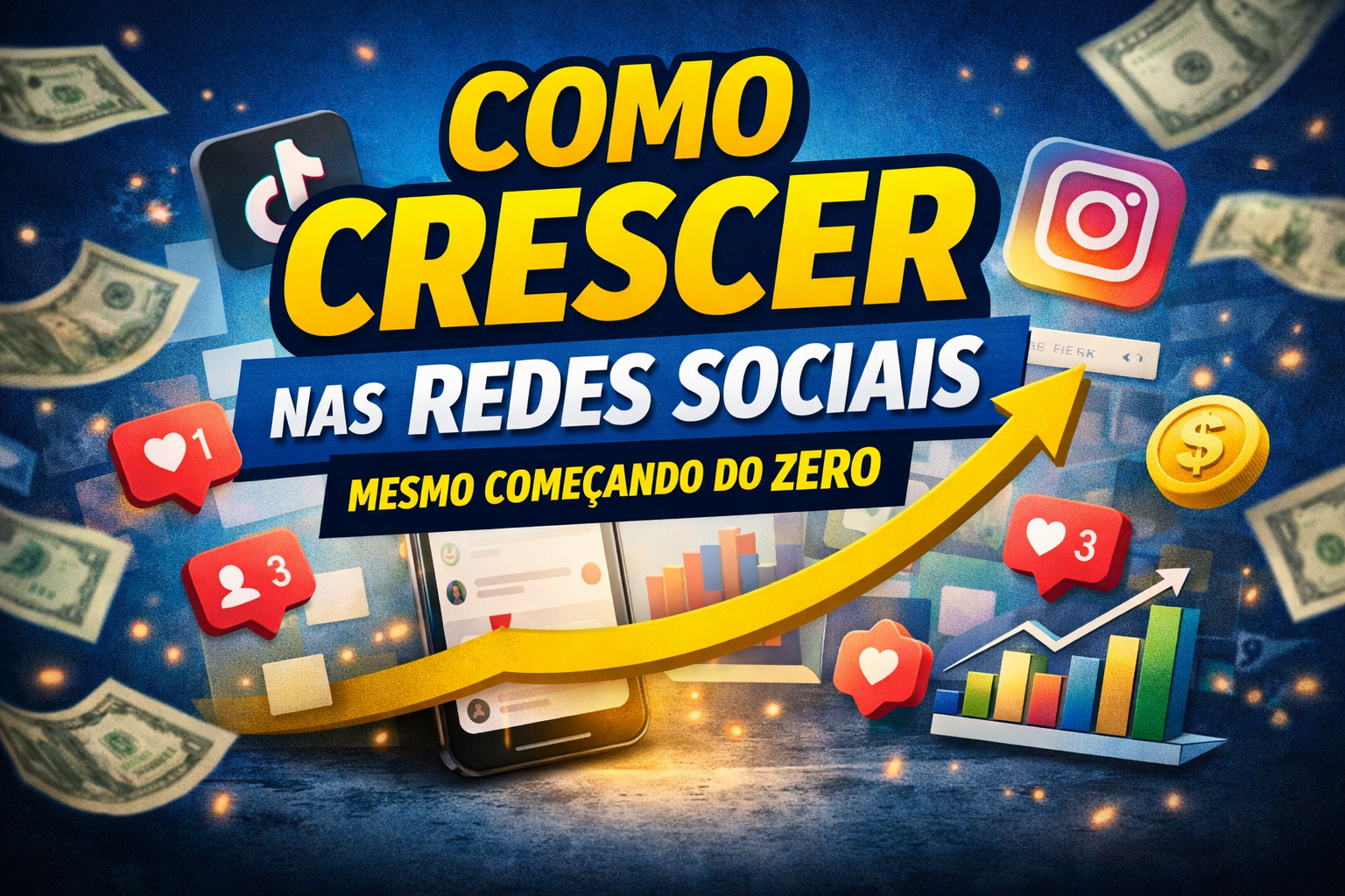 Como crescer nas redes sociais mesmo começando do zero