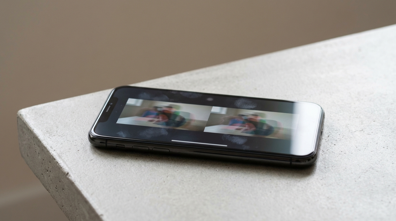 celular com vídeo duplicado sendo identificado no tiktok