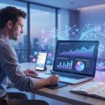 criador de conteúdo analisando algoritmo e desempenho de vídeos