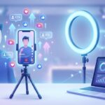 criador de conteúdo analisando crescimento de seguidores no tiktok