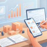 criador de conteúdo analisando produtos da shopee no celular