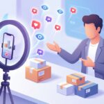 criador de conteúdo gravando vídeo de produto da Shopee para TikTok