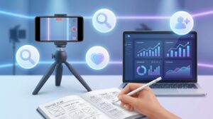 criador de conteúdo planejando vídeos para crescer no tiktok