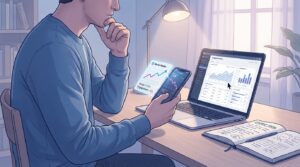 criador de conteúdo refletindo sobre crescimento nas redes sociais